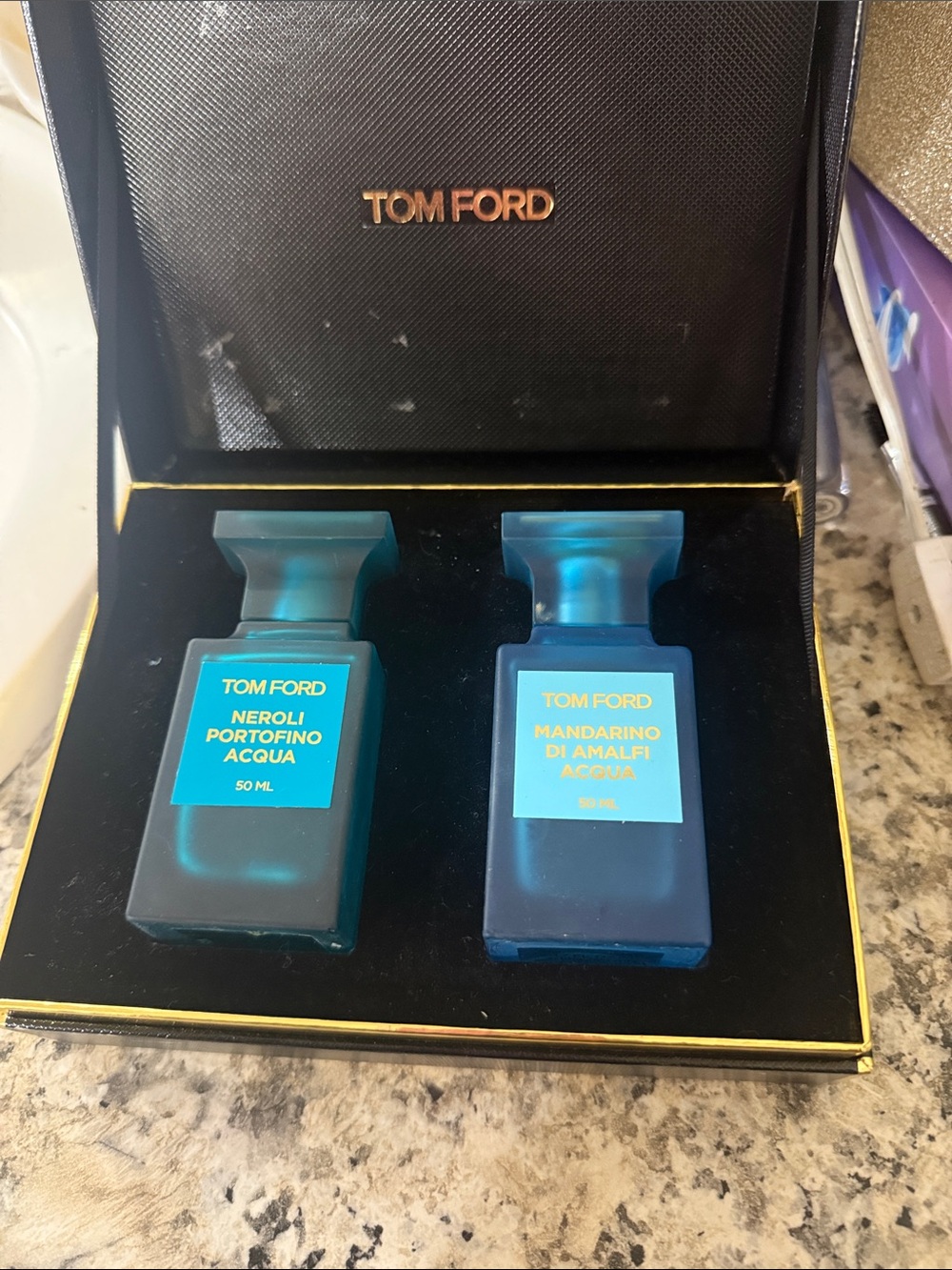 Tom Ford Neroli Portofino & Mandarino di Amalfi Acqua Set - Blue Bottles